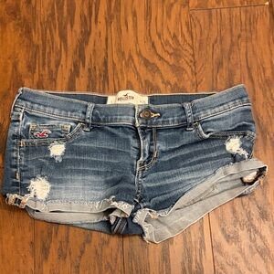 Hollister Women's Distressed Blue Jean Shorts